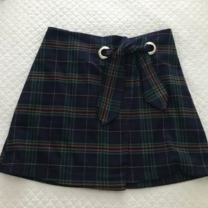 plaid skirt